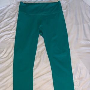 Fabletics Teal High Waist Leggings